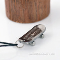 Wax String Neutral Titanium Steel Pendant Man Necklace